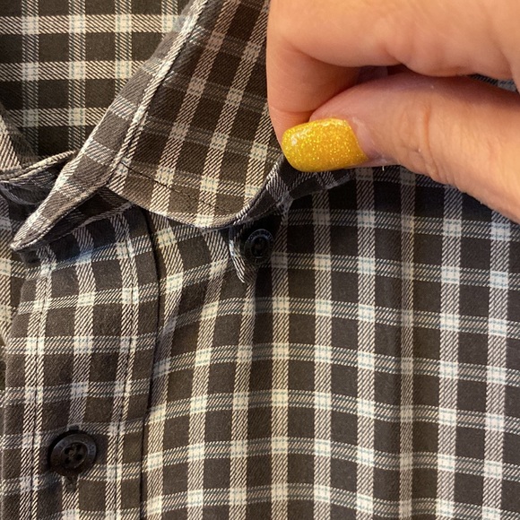 John Bartlett consensus 💯cotton gray plaid men’s l/s chest pocket shirt XXL 🌞 - Picture 5 of 15